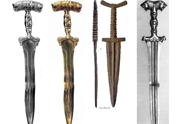    Вид кинжала показался специалистам необычным. Фото: Пресс-служба ЮУрГУ