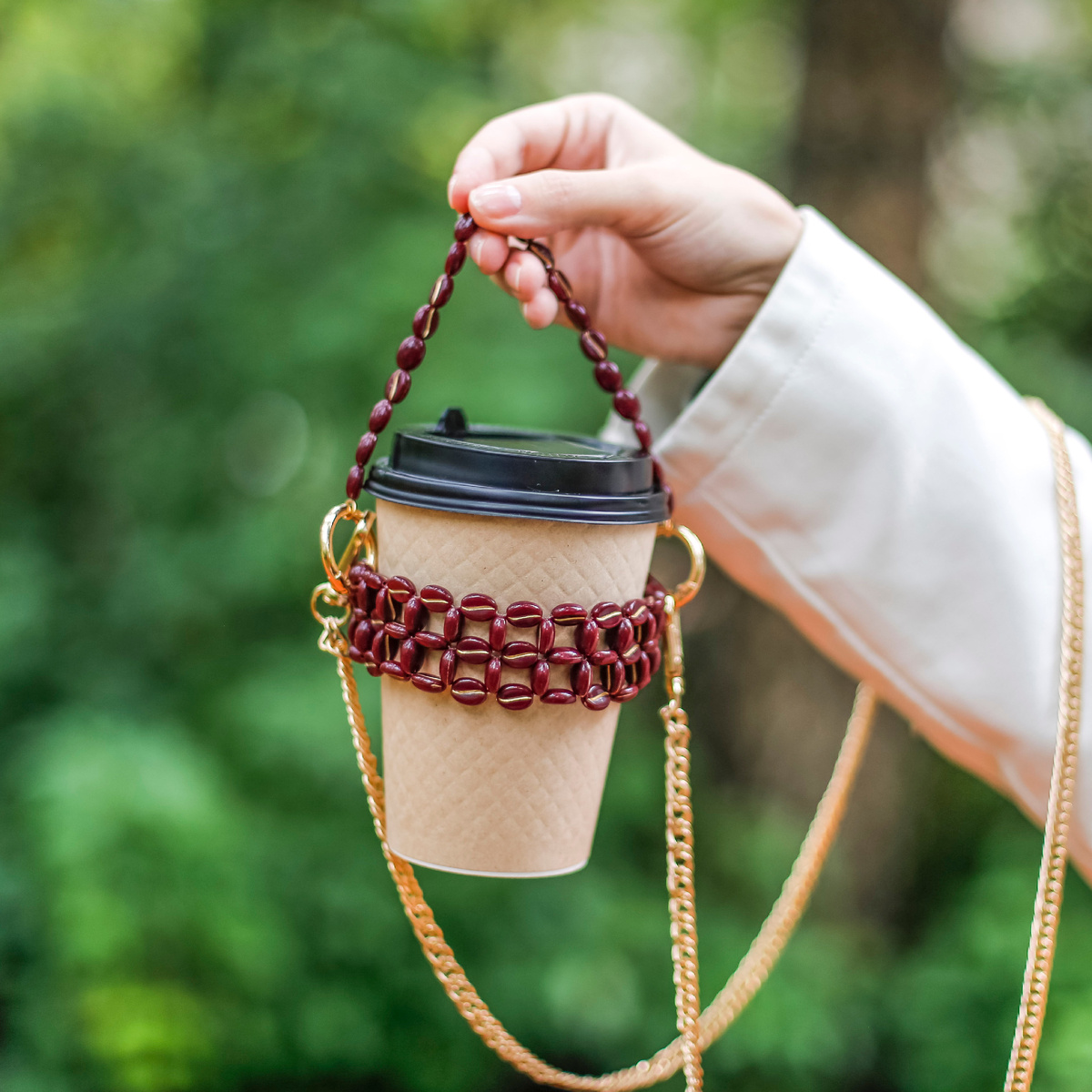 Капхолдер из бусин