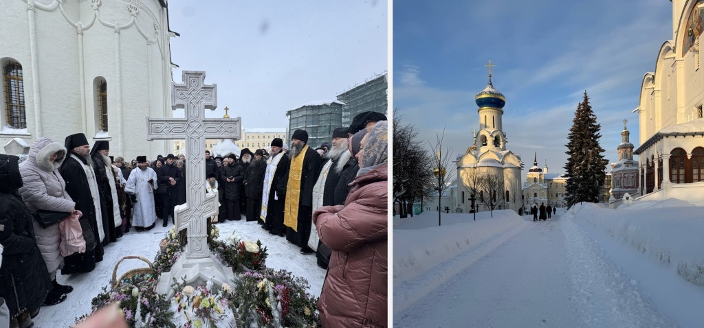 После ранней панихиды снегопад прекратился и выглянуло солнце