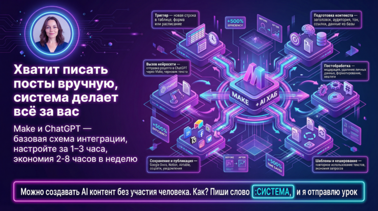    Make и ChatGPT: базовая схема интеграции для генерации контента Оксана Солдатова