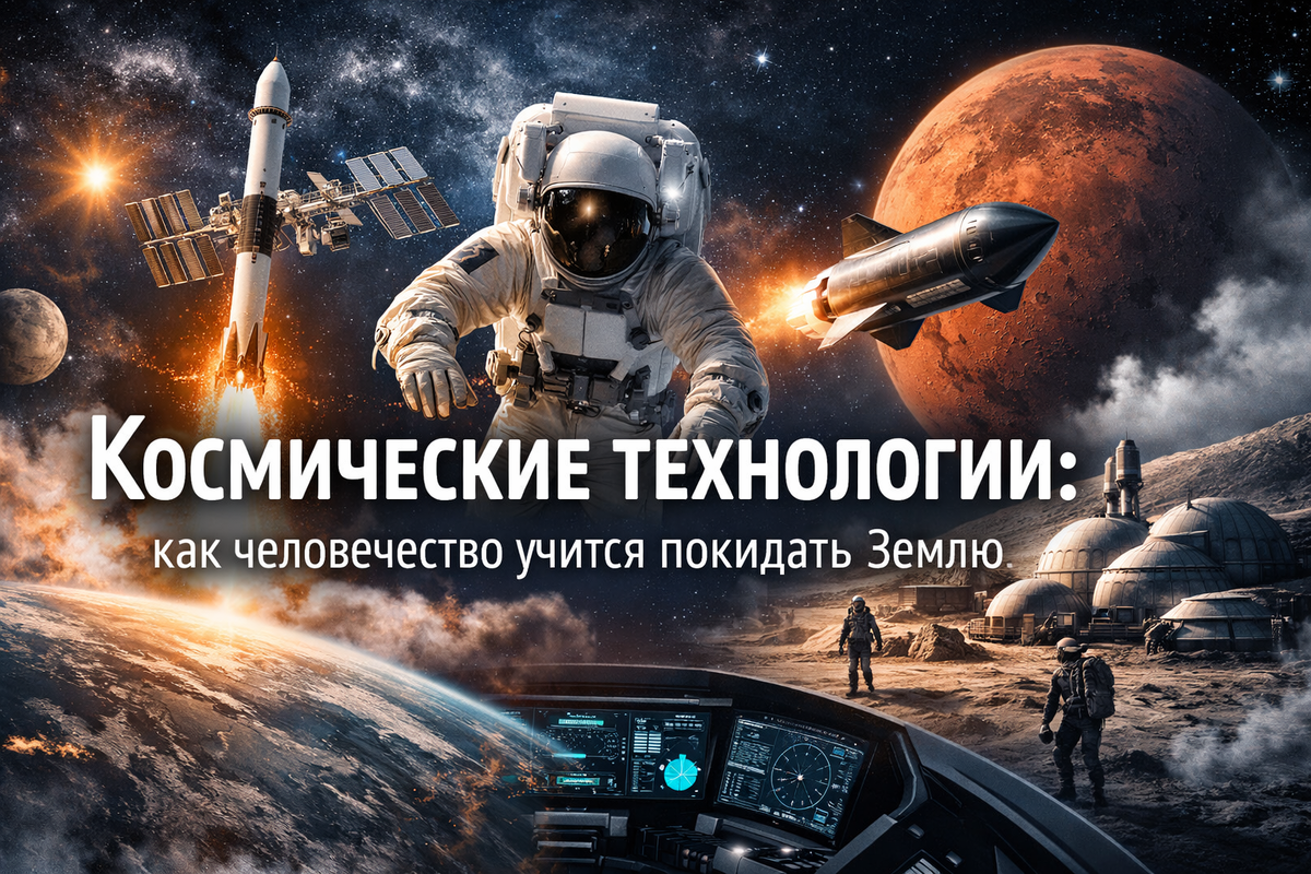 Космические технологии: как человечество учится покидать Землю