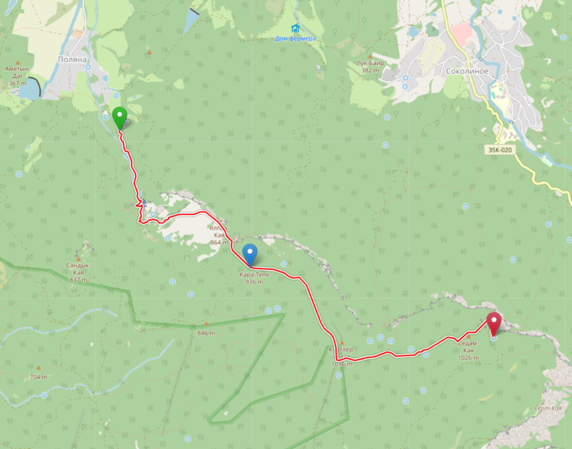 Карта маршрута