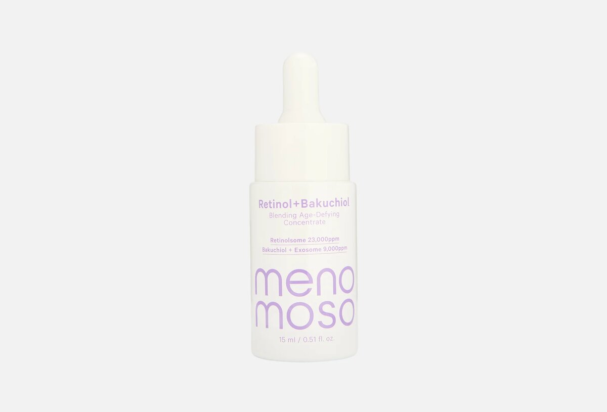 Антивозрастная сыворотка-концентрат для лица MENOMOSO Retinol+Bakuchiol, от 801 руб.