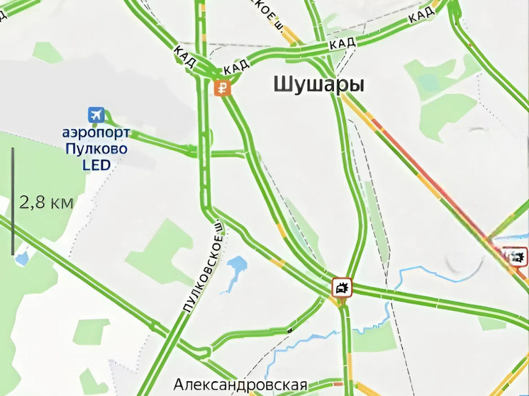     На месте произошла авария. Фото: скриншот из Яндекс.Карт