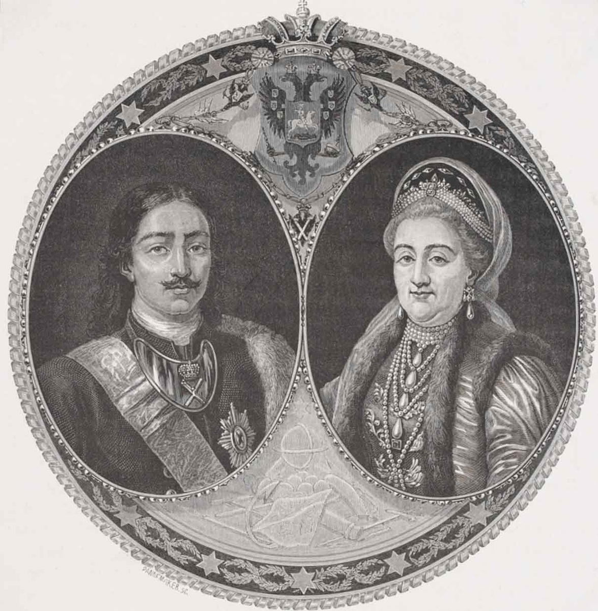 Правители Руси: Петр I и Екатерина II