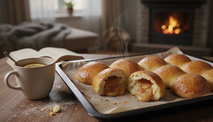 Пирожки “как пух” на воде и без яиц. Самое бюджетное постное тесто, которое долго не черствеет. Начинка — яблочная!