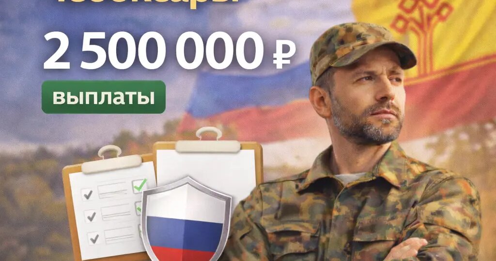 Сколько платят за контракт на СВО в Чебоксарах в 2026 году