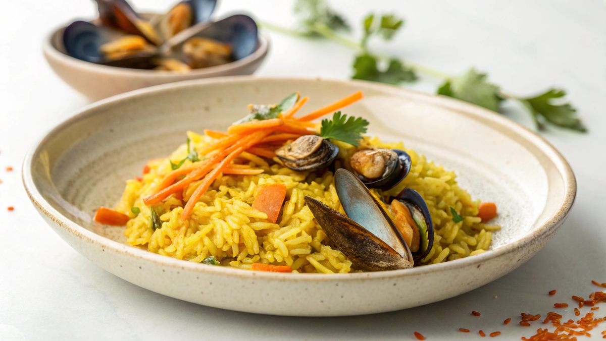 Плов с мидиями