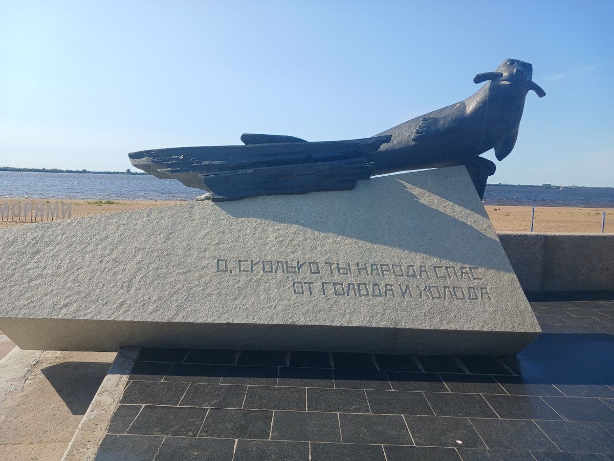 Памятник тюленю