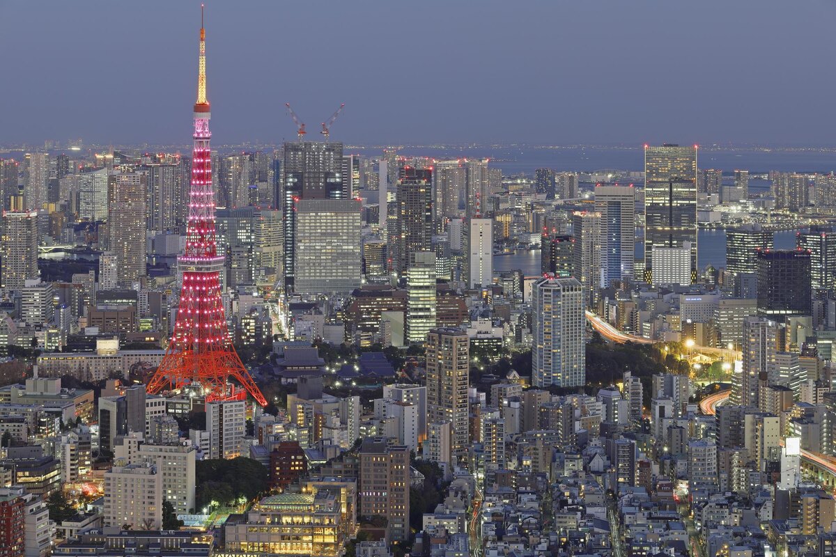 Вид из отеля в Токио