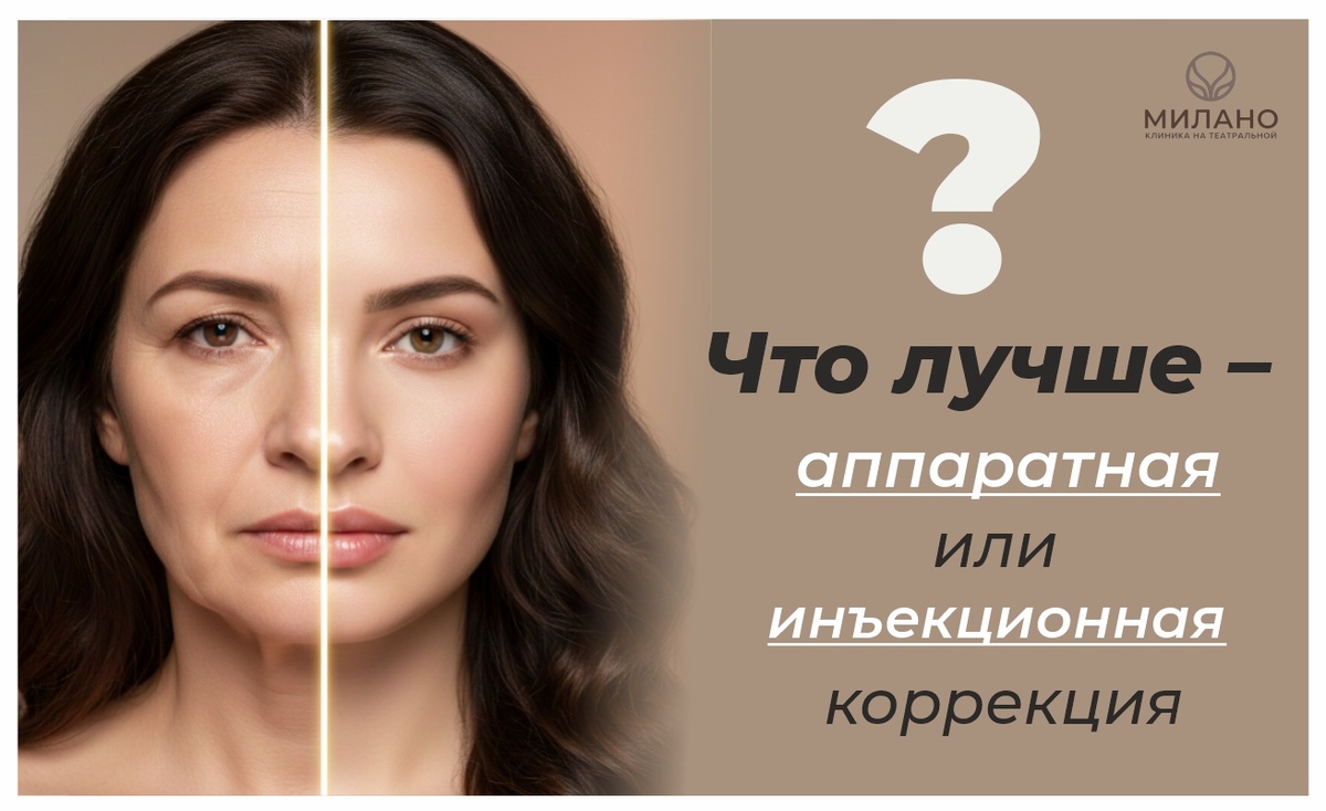 Аппаратная и инъекционная коррекция возрастных изменений в клинике "Милано"