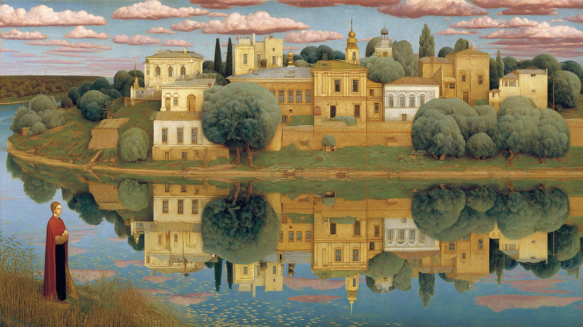 На исходе дня тревожно замирает девушка — что за тени притаились в сгущающихся сумерках? То ли ожидание чуда, то ли скрытая опасность…