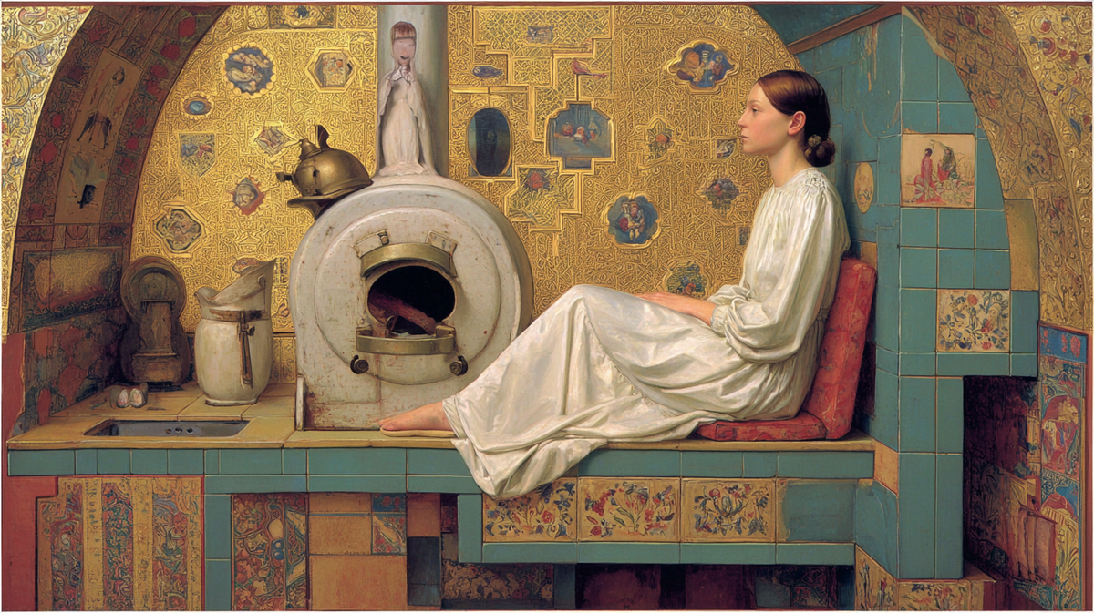 В горячем полумраке бани среди завитков пара рождается нечто неизъяснимое — ощущение чужого присутствия, легкий холодок по коже… Кто же наблюдает из-за печки?