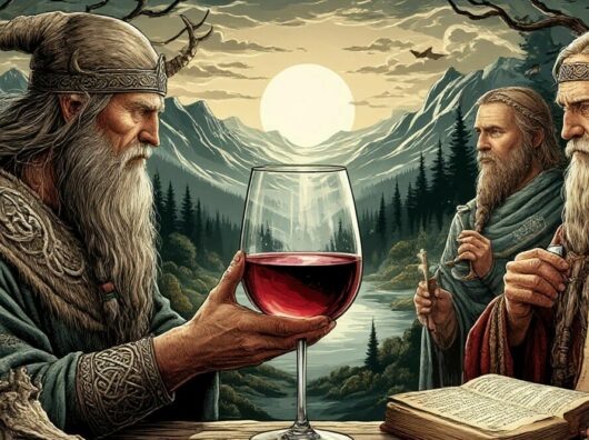    Скандинавские племена и вино // Фото сгенерировано нейросетью «Шедеврум»