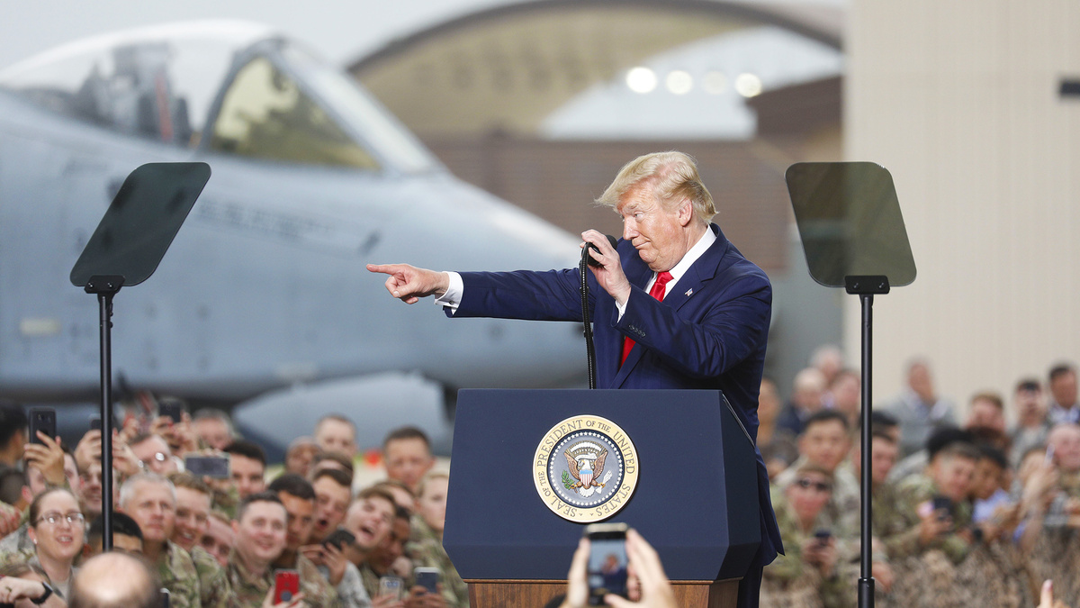    Южная Корея военная база Президент США Дональд Трамп 2019 GLP