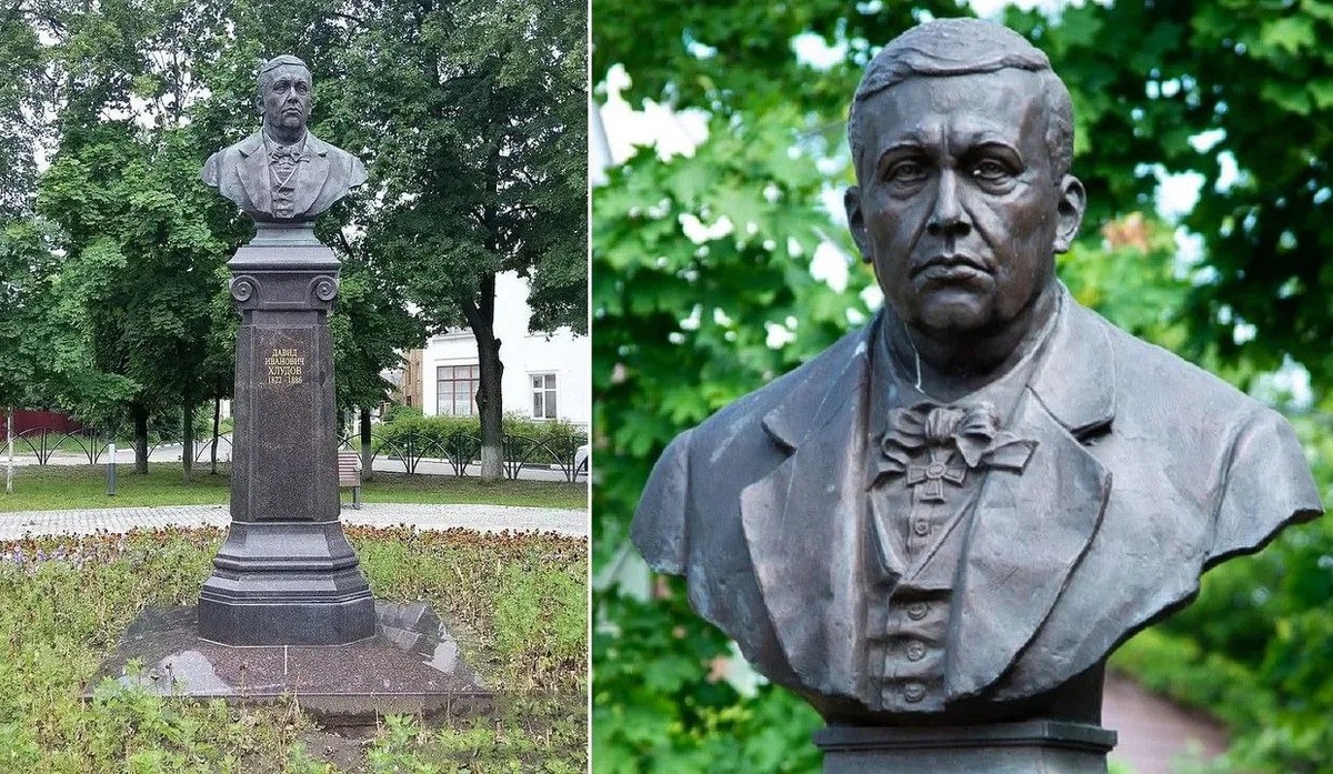 Памятник Давиду Ивановичу Хлудову - купцу и меценату в Егорьевске. Фотография из открытых источников Яндекса