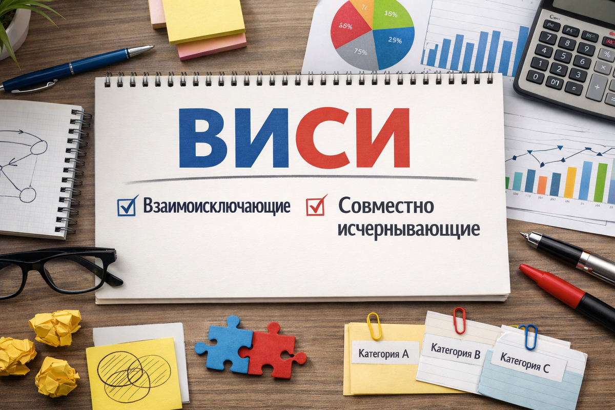 ВИСИ расшифровывается как «взаимоисключающие и совместно исчерпывающие»