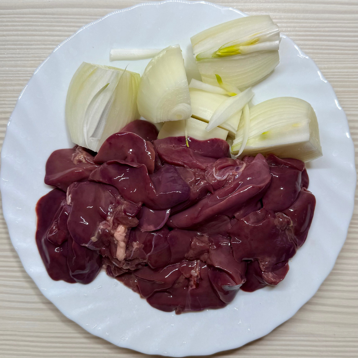 Печень и лук