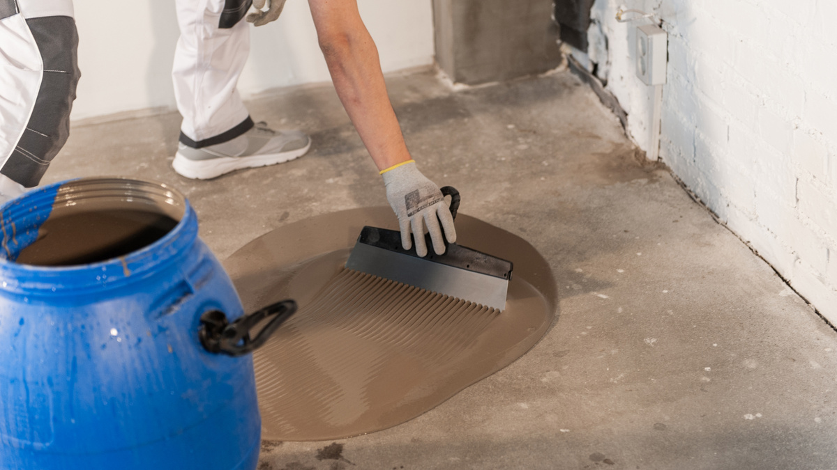 Заливка финишного ровнителя