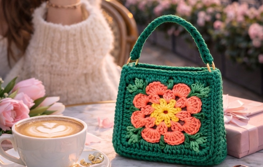 Вязаные сумочки крючком для мамы и подруги Идея подарка, который запомнится