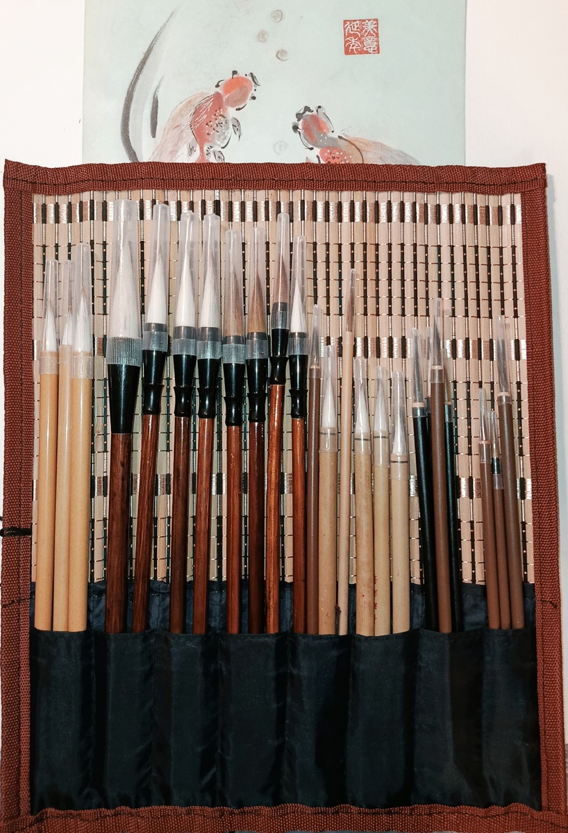Японские и китайские кисти. Фото автора.