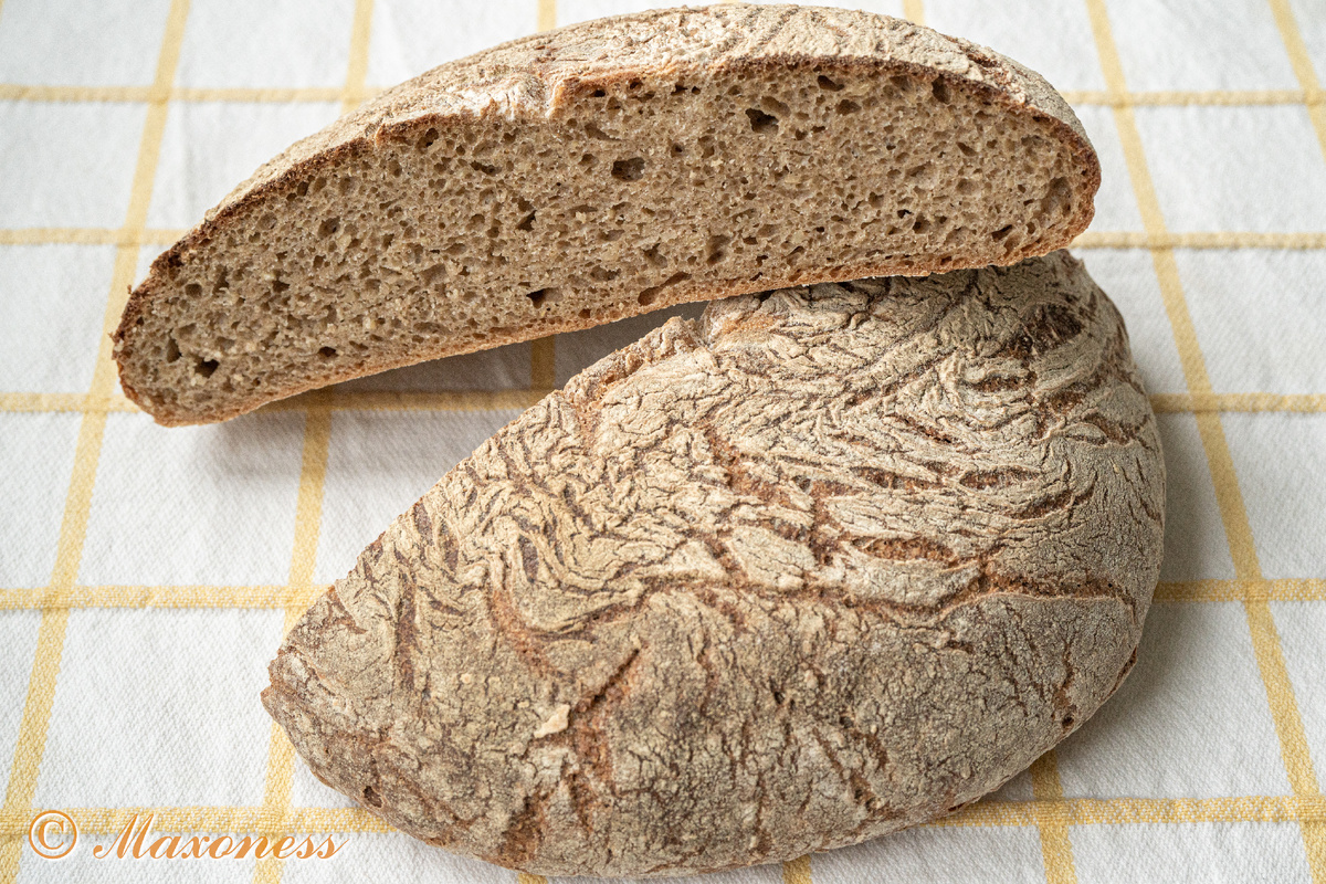 Ржаной хлеб на закваске с пшеничной крупой