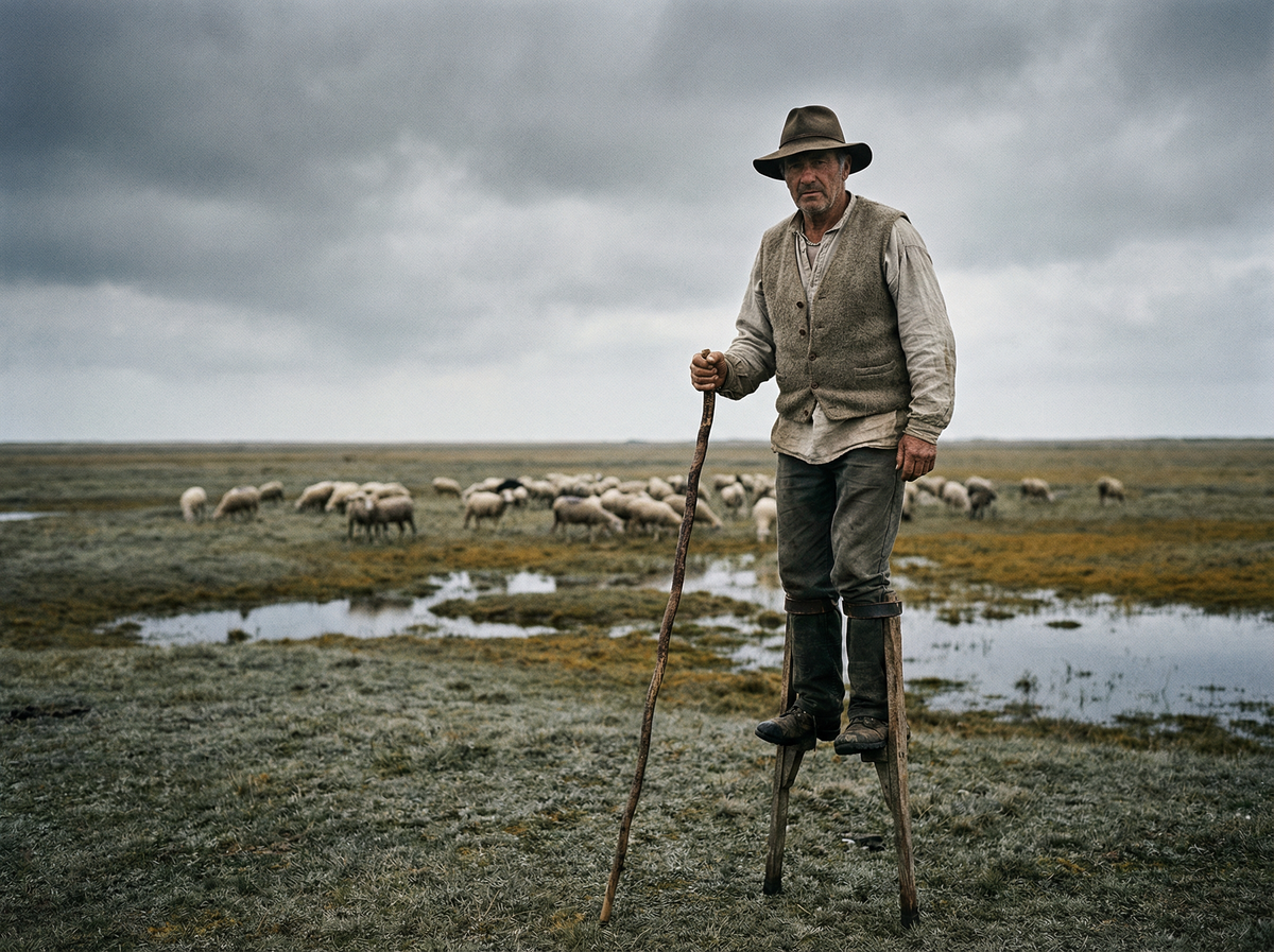 Пастух на ходулях