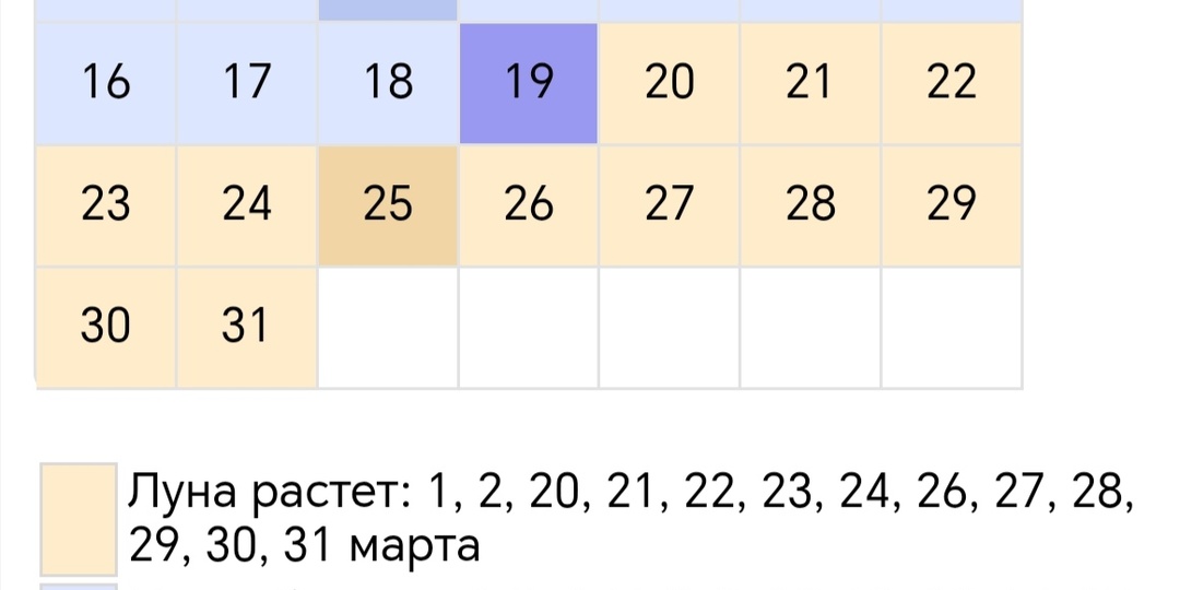 Лунный календарь садовода и огородника на март 2026 года