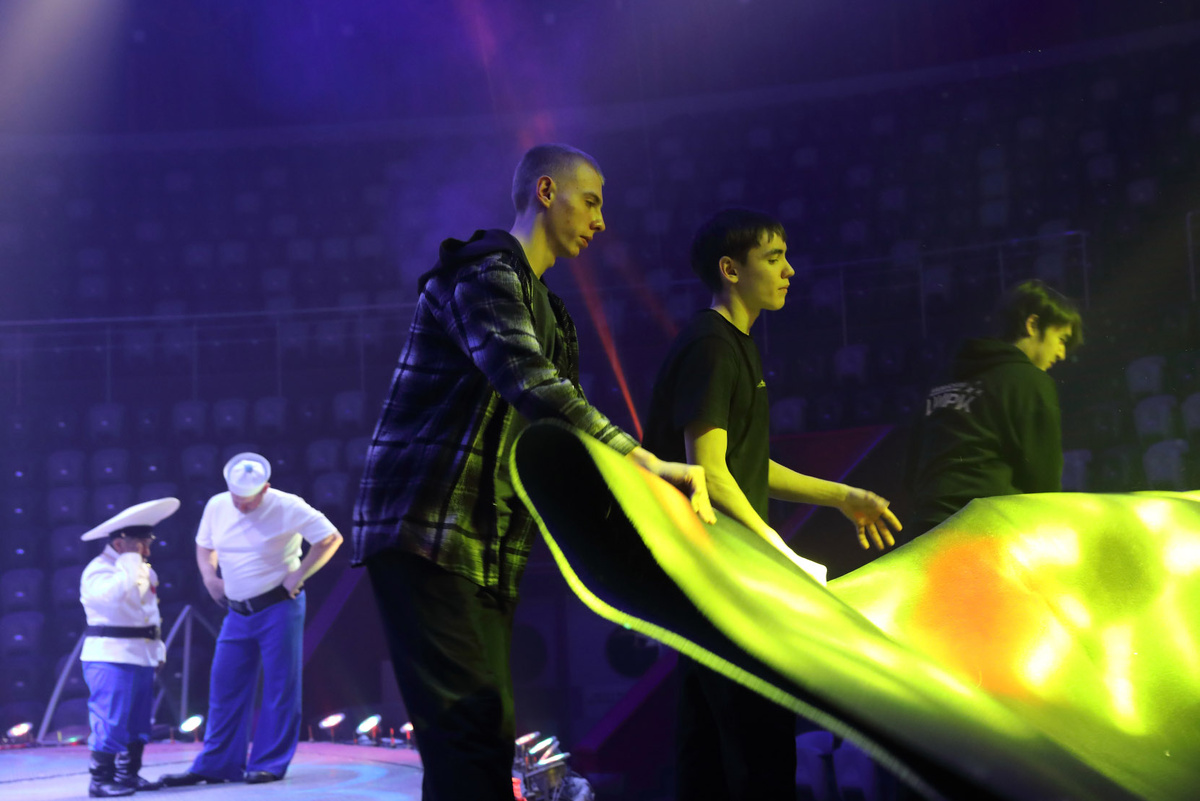 Репетиция программы «Маршрут построен» в Казанском цирке, фото: Казанский цирк