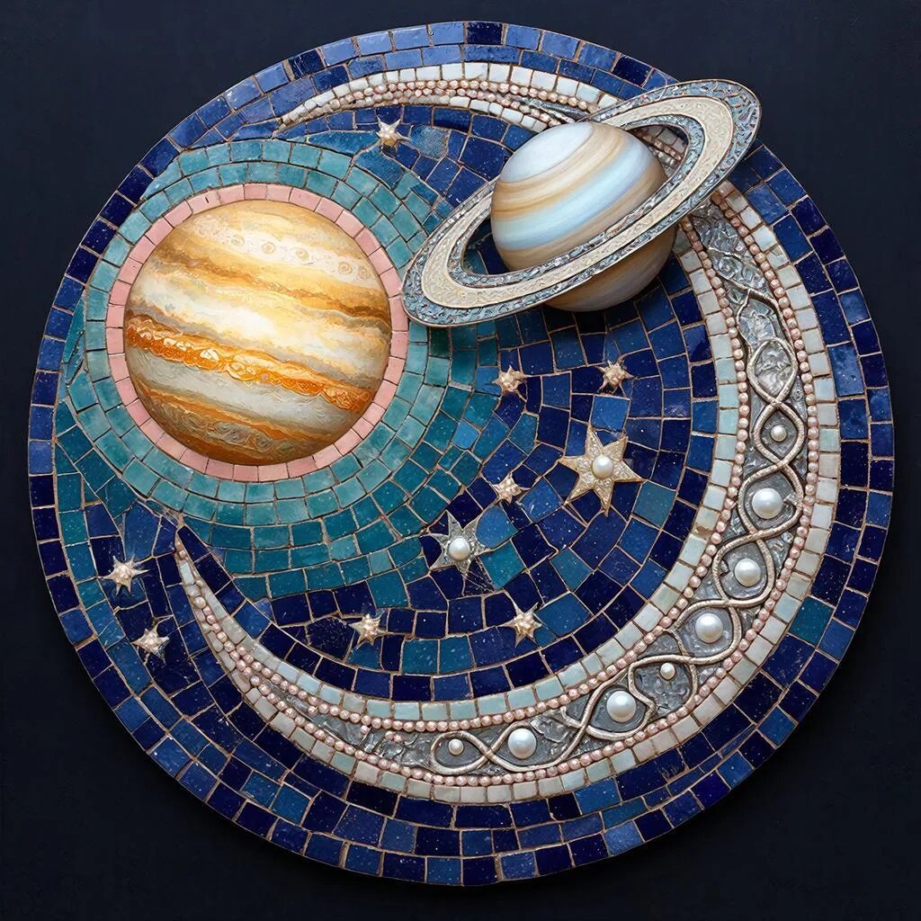 Планеты. Иллюстрация сгенерирована нейросетью