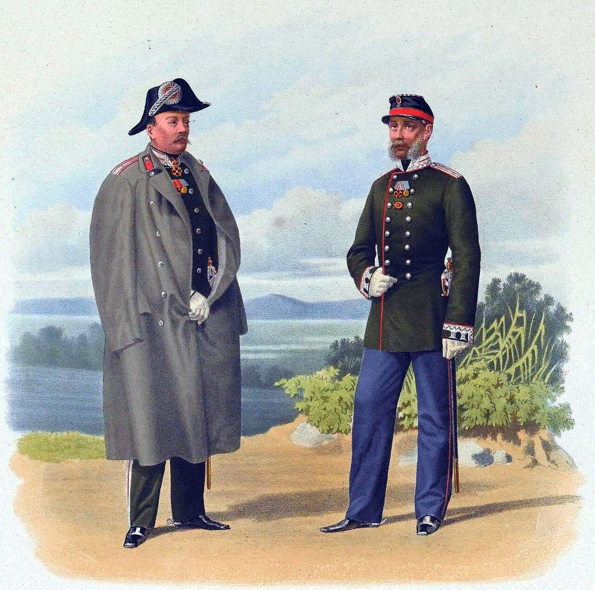 Чиновники Военного министерства 5-го и 8-го классов.