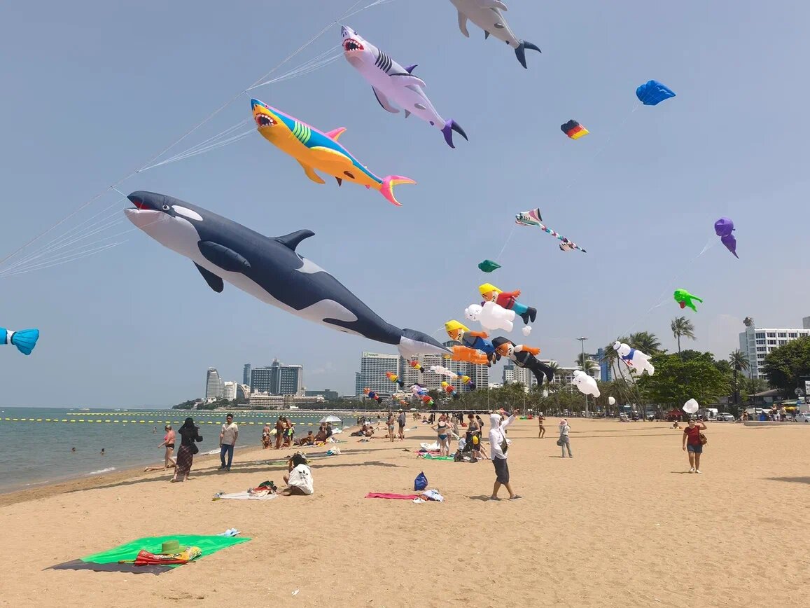Фото автора. Pattaya International Kite on the Beach 2026