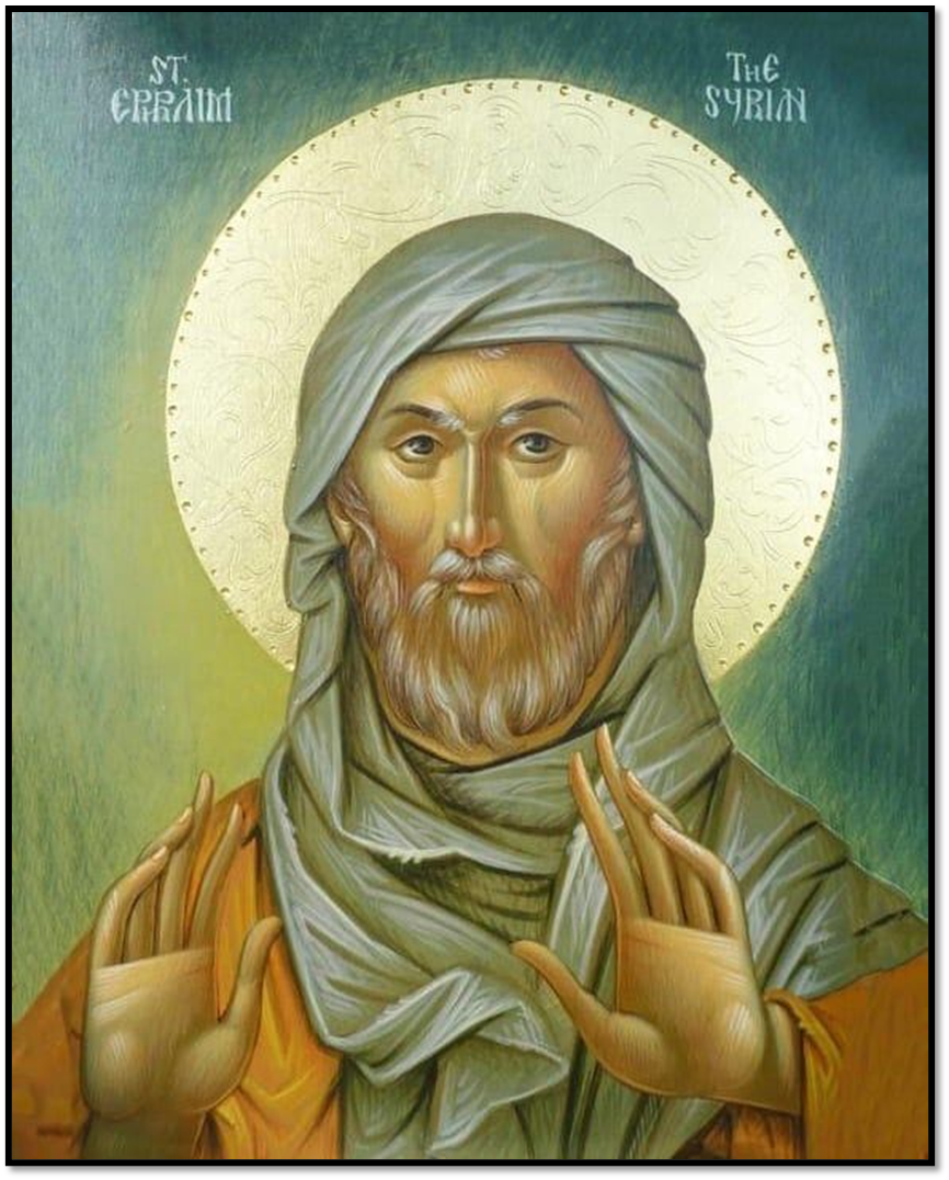 преподобный Ефрем Сирин. Вариант иконографии