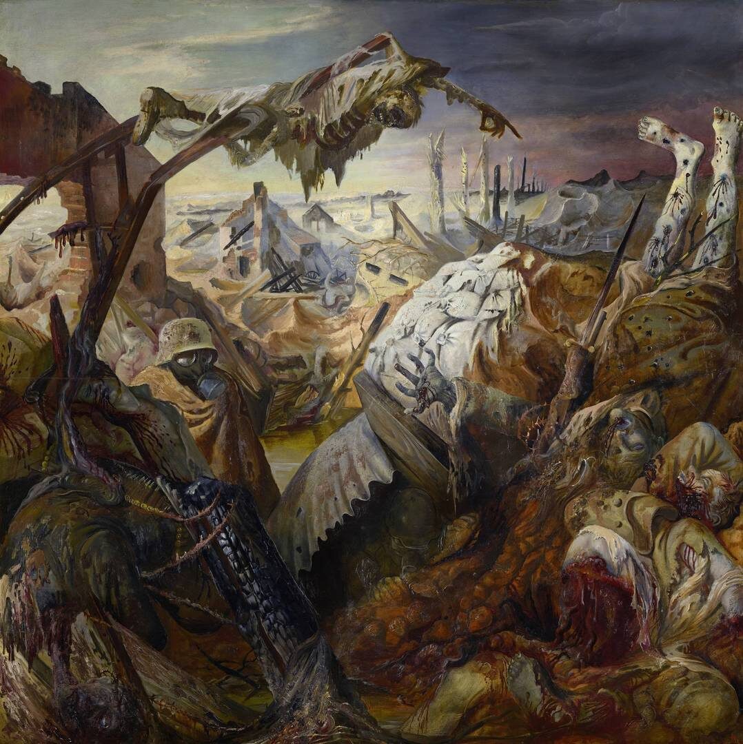     Отто Дикс. Центральная верхняя часть триптиха «Война». 1929-1932