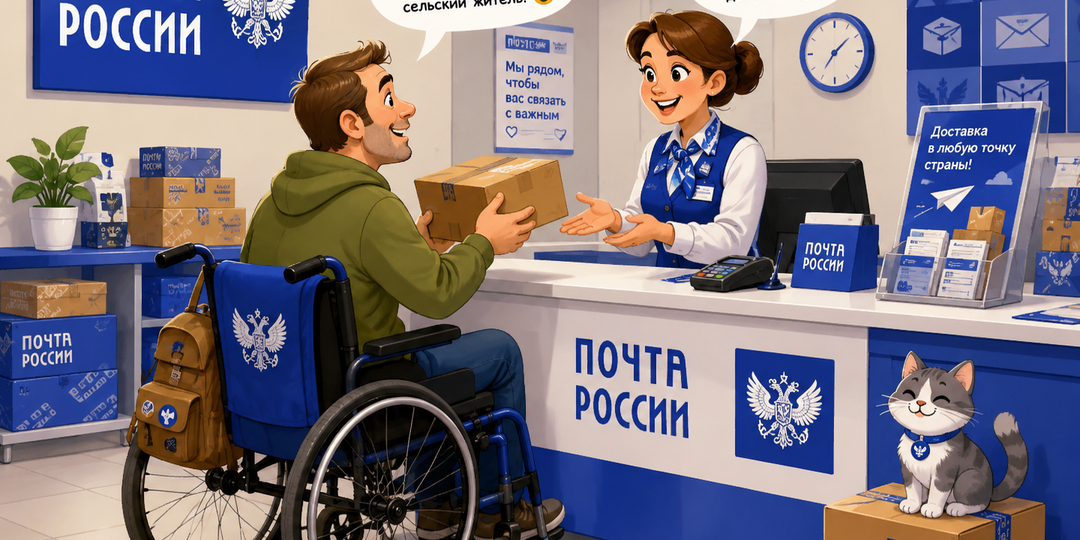 Сервисы Почты России для людей с физической инвалидностью
