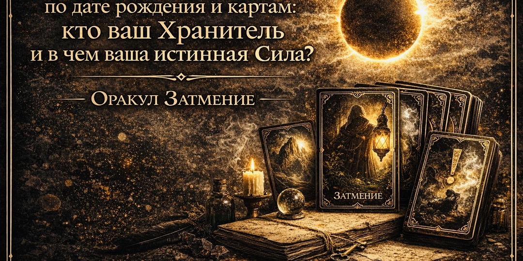Магический потенциал по дате рождения и картам: Кто Ваш Хранитель и в чем ваша истинная Сила? Оракул Затмение.