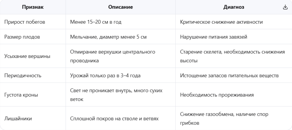 Визуальные признаки необходимости омоложения