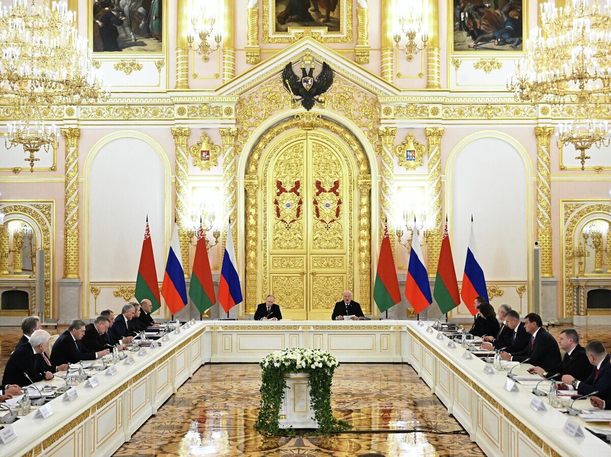    Заседание Высшего Государственного Совета Союзного государства© РИА Новости . Сергей Бобылев