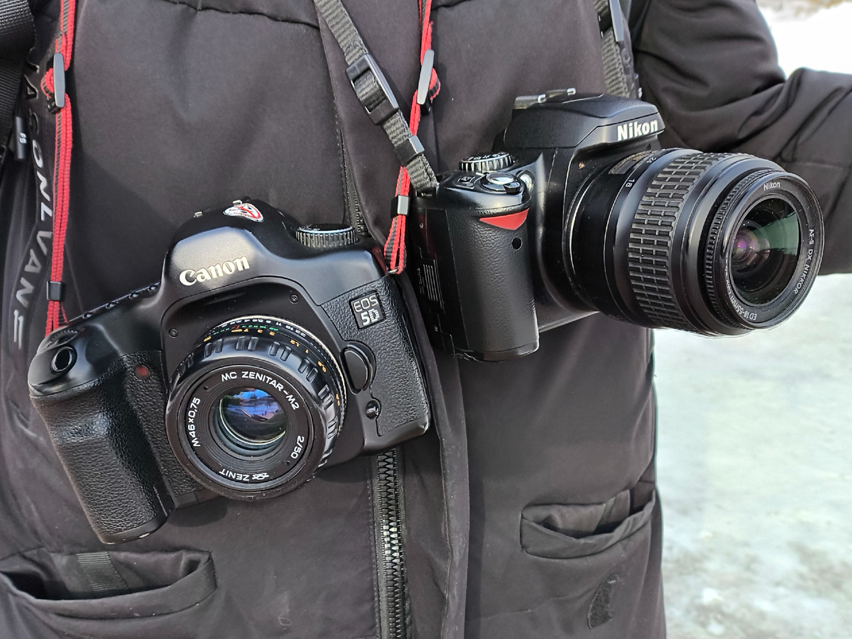 Nikon D40X и Canon EOS 5D