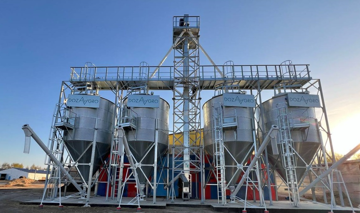 Система хранения для комбикормового завода Доза-5-6 Оптимум СПК "Березники" в Нижегородской области