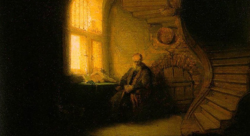 Философ в раздумье. Рембрант.