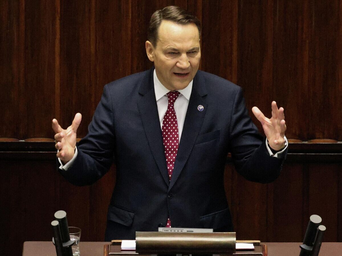    Министр иностранных дел Польши Радослав Сикорский выступает в сейме | © REUTERS / Kuba Stezycki