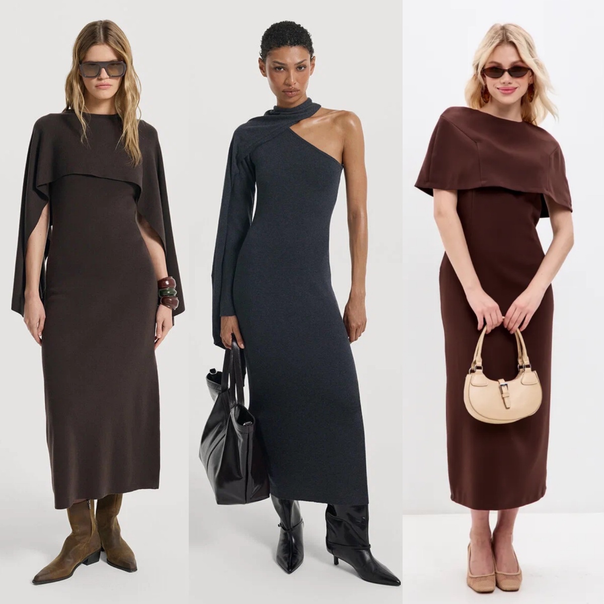 Платья с кейпом 