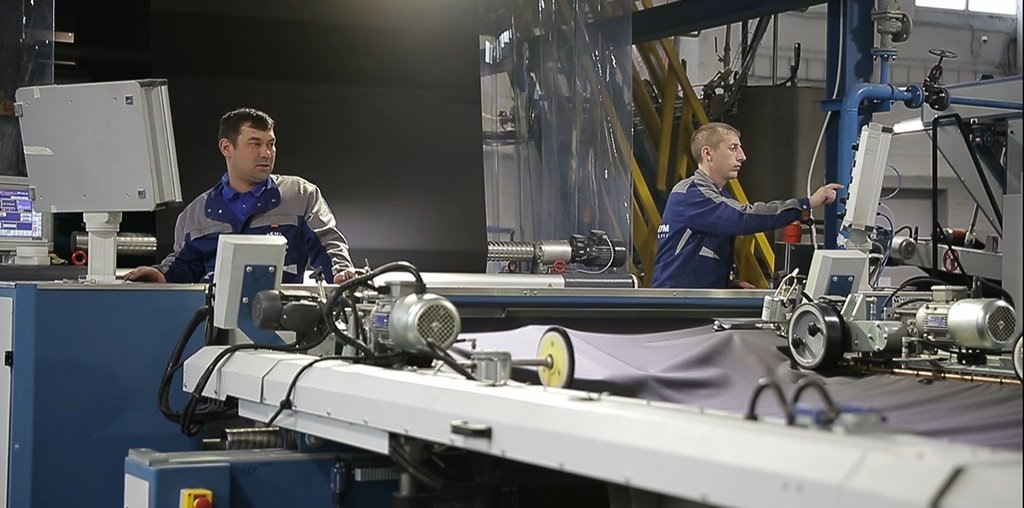 Производство тканей и материалов по технологии CARRINGTON FR на предприятия “Адвентум Технолоджис”