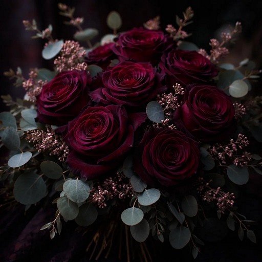    Розы бордового цвета Кристина Борунова