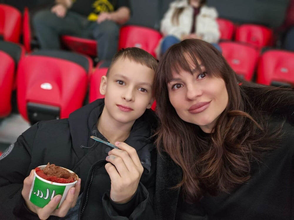    С сыном Даниилом