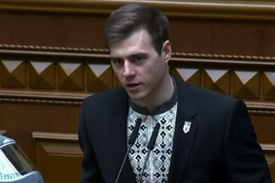    Скандальный украинский олимпиец Гераскевич на трибуне Рады