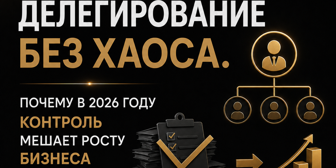 Делегирование без хаоса. Почему в 2026 году контроль мешает росту бизнеса