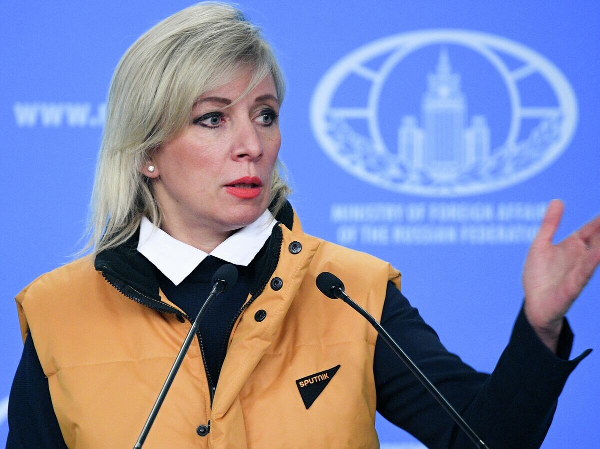    Официальный представитель Министерства иностранных дел России Мария Захарова во время брифинга в Москве© РИА Новости . Рамиль Ситдиков