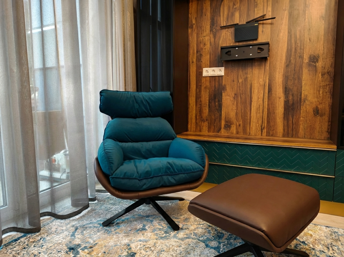 Кресло на заказ крутящееся с обивкой на выбор